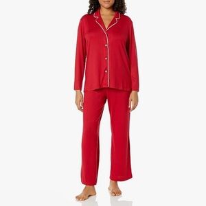 NWT N Natori Size S 2ps Garment Oasis Notch PJ Long Sleeves